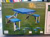 Mesa De Camping Plegable Plástico- Azul 1