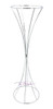Pedestal Ondulado 1 Unidad     20 X 65 Cm Plateado 0