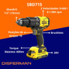 Parafusadeira Furadeira Impacto Sbd715 Stanley 1/2 13mm 20v 1