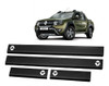 Cubre Zocalos Negros P/ Renault Oroch Laminados Negros 0