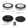 6pcs 3led Touch Self Stick Click Lights Lámpara Con Pilas Pu 3