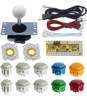 Kit Arcade Joystick - Botones Colores - Pomo Blanco 0