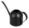Regadera Pequeña De Acero Inox. Con Pico Largo 450 Ml/negro 6