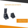 Soporte Para Estante Triangulo Plástico Negro X100 Unidades 5