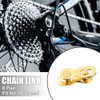 X Autohaux 6 Pares De Cadenas De Tono Dorado De 10 Velocida. 1