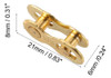 X Autohaux 6 Pares De Cadenas De Tono Dorado De 10 Velocida. 4