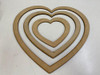 Corazón Calado Aro Arandela Kit X 20u 30cm Mdf/fibrofacil 1