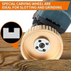 3 Discos De Molienda De Madera Para Amoladora Eje 5/8 Y 7/8 7