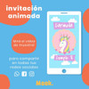 Unicornio Invitación Animada En Video 1