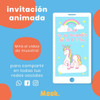 Unicornio Invitación Animada En Video 3