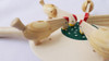 Juego De Gallinitas En Movimiento Gallinas Alimentándose 1