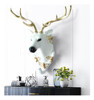 Decoração De Parede Com Cabeça De Veado, Animais Brancos, 33 7