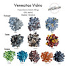 Venecitas Vidrio Para Mosaiquismo. Frappe Noche X 100 Gs 1