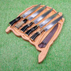 Faca Para Churrasco Artesanal 9  Personalizável Cabo Chifre 1