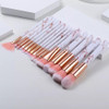 Set Maquillaje 10 Brochas Rostro Ojos Con Estuche Clicshop 7