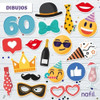 Photo Props Cumple 60 Años Carteles Imprimibles 3