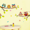 Vinilo Decorativo Pared [1c8fvl0w] Buhos Arbol 2