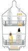 Bath Bliss Grey 2 Tier Linear Shower Caddy, Cuelga Sobre El 1