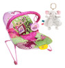Cadeira Vibratória Rosa Musical Bebê Descanso + Naninha Baby 0 Cadeira Vibratória Rosa Musical Bebê Descanso + Naninha Baby 0