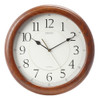 Seiko Quiet Sweep Reloj Pared Caja Roble Sólida 0