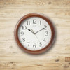 Seiko Quiet Sweep Reloj Pared Caja Roble Sólida 1