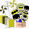 Kit Imprimible Batman Superhéroe Candy Bar Robin Spiderman 6