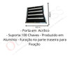 Porta Chave Para 100 Chaves C/ Porta De Acrílico E Fechadura 1