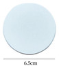 Base De Madeira Redonda, Suporte De Exibição 6,5cm Branco 1