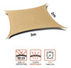 Malla Sombra Vela Rectangular 3 X 2mts Jardin - Uv 98% 4