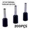 Terminal Ilhos Tubular 1,5mm Com 200 Peças 2