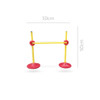 Mini Valla Regulable Baston Base Salto Entrenamiento P 2 Mini Valla Regulable Baston Base Salto Entrenamiento P 2