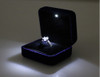 Joyero De Terciopelo Acabado Brillante Con Led - Azul 6