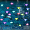 Luz Led De Flor De Loto Flotante Para Decorar Las Piscinas ® 1