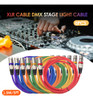 6 Peças De Cabo Xlr.. 5 M/5 Pés Dmx Luz Escenario Xlr Macho 4