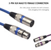 6 Peças De Cabo Xlr.. 5 M/5 Pés Dmx Luz Escenario Xlr Macho 5