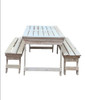 Juego De Mesa  + 2 Bancos Plegables 1