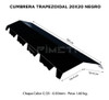 Zingueria Cumbrera Trapezoidal 20x20 Color Negro 1 Metro 1