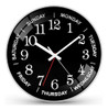 Qinfiey Reloj De Pared Para El Dia De La Semana De 12 Pulgad 0