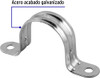 Abrazadera Grampa Omega Acero Metal Dos Orejas 1'' Volteck 2