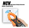Kit Alicate Amperímetro Detector De Tensão Fase Caneta Teste 2