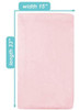 Tl Care 15  X 33  Sábana Ajustable Para Moisés 100% Algodón 1
