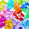 (h3a) Gemas Pedras Preciosas De Plástico Grãos De Gelo Color 3