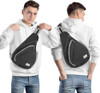 Mochila Bandolera Una Tira Negra Senderismo Zomake 5