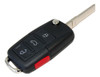 Llave Navaja Vw Bora Con Boton Panic, Logo Vw Y Punta Llave 0