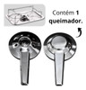Kit Rechaud Retangular Aço Inox + Placa Difusora Alumínio 7