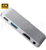 Cable Adaptador Usb-c A Hdmi 4k + Usb-c + Usb Mac Pc Celular 4
