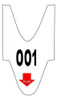 Rolo Senha C/2000 Numerada 000999 P/dispenser Senha Vermelho 2