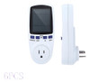 6pcs Lcd Digital Power Energía Medidor Vatios Voltaje Corrie 0