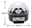Bola Led Luz Rgb Media Esfera  Con Control Bluetooth 2