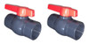 2 Llaves Paso Válvula Esférica Plástica Pvc 1 ¼´ Para Agua 0